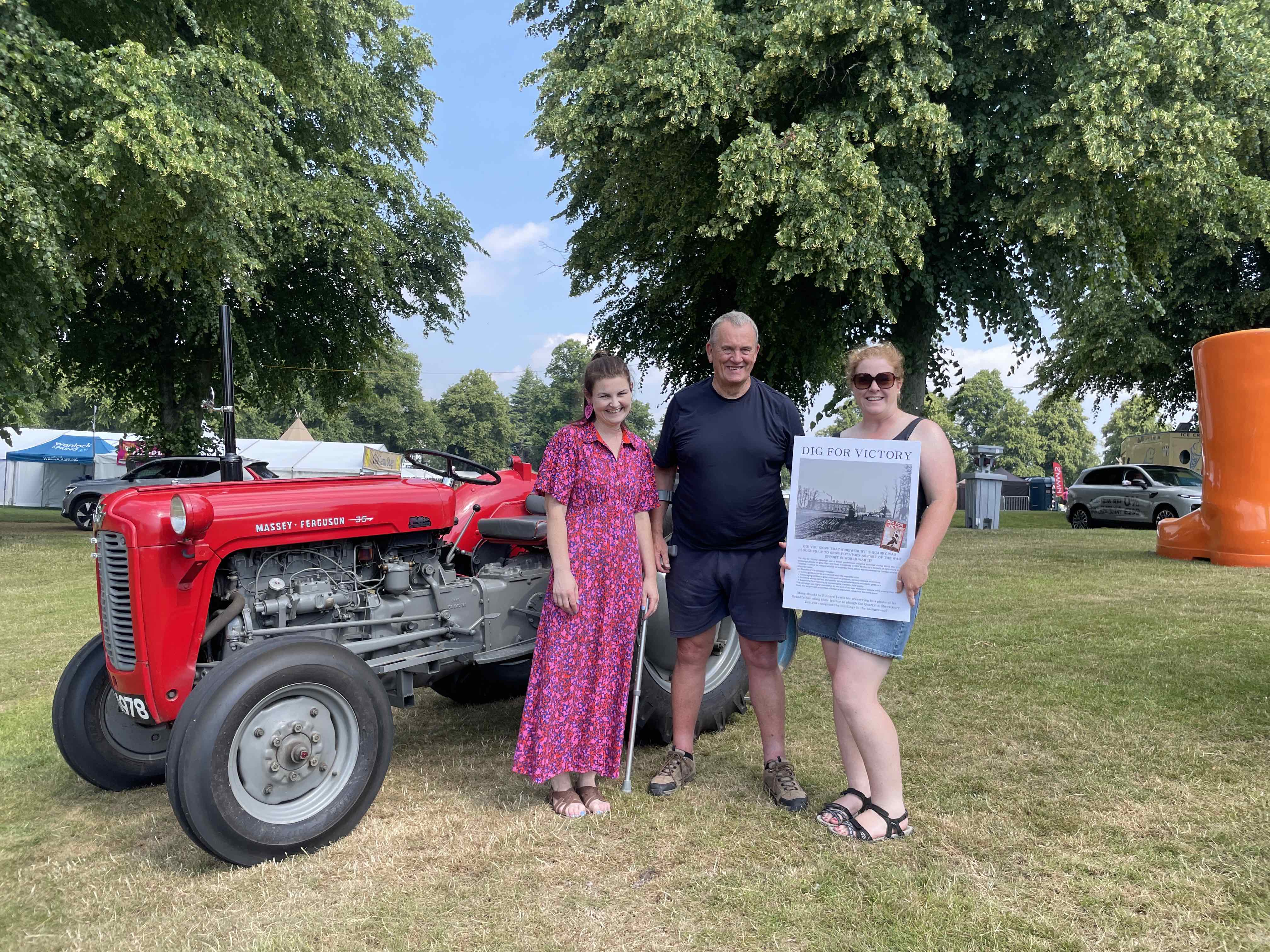 Kate Jones from Shropshire Rural Support, Richard Lewis & Laura Dixon from Home Farm Attingham