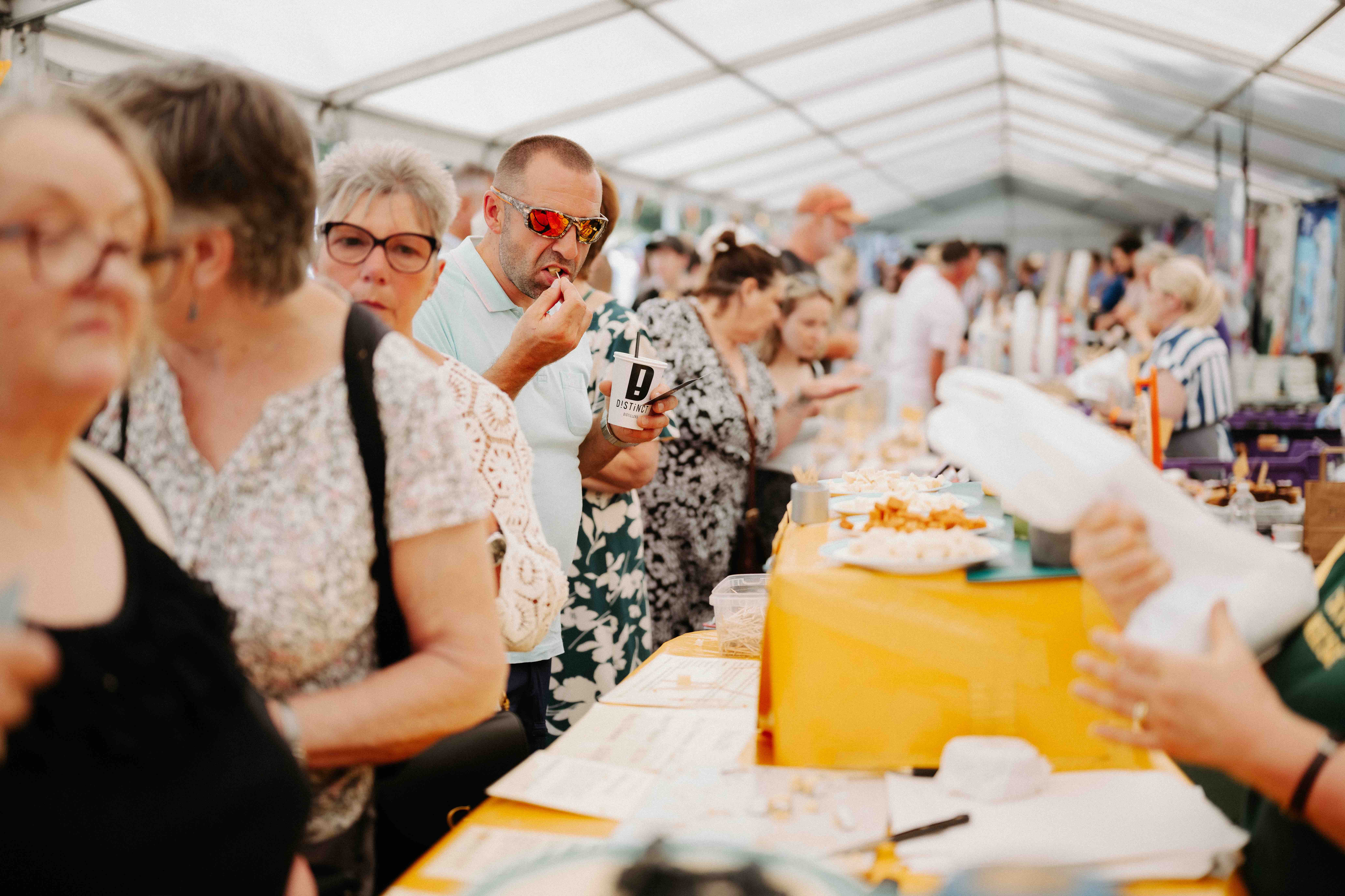 Shrewsbury Food Festival stands